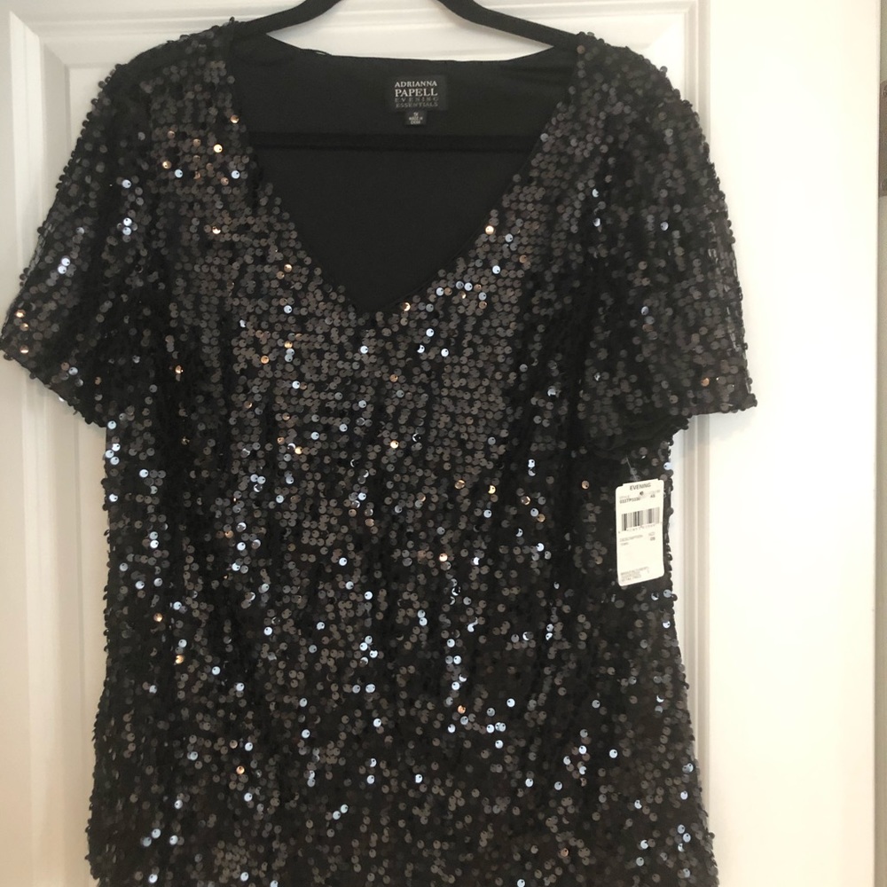 Women’s plus size sequins blouse